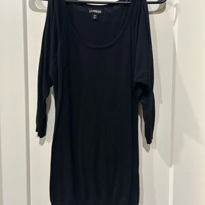 Express Elegant Black Knit Dress